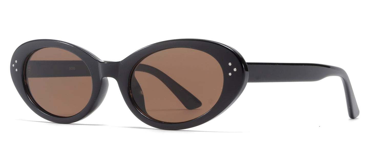 9066 - Women Cat Eye Fashion Plastic Sunglasses