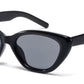 9067 - Cat Eye Plastic Sunglasses with Flat Lens