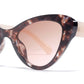 9068 - Angled Cat Eye Plastic Sunglasses