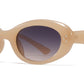 9075 - Rectangular Round Fashion Plastic Sunglasses