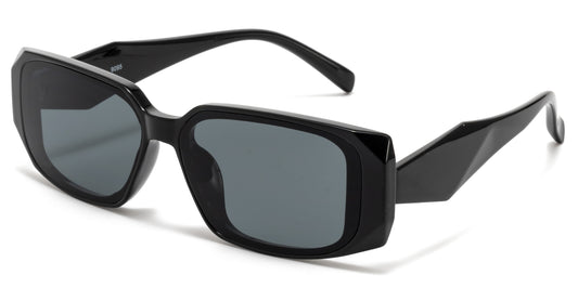 9095 - Rectangular Plastic Sunglasses