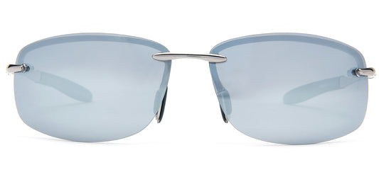 PL 3625 RVC - Polarized Men Rimless Sport with Color Mirror Lens Metal Sunglasses