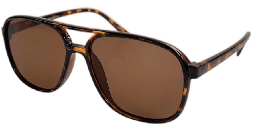 8133 Colors - Square Aviator Color Lens Plastic Sunglasses