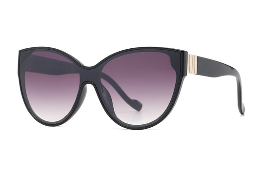 FC 5808 - One Piece Cat Eye Plastic Sunglasses
