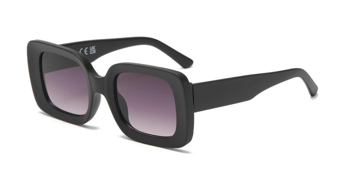 FC 5813 - Rectangular Plastic Sunglasses