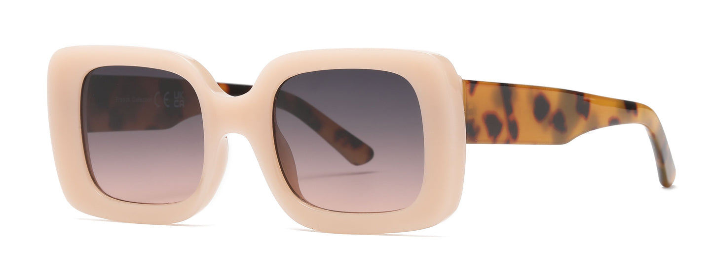 FC 5813 - Rectangular Plastic Sunglasses