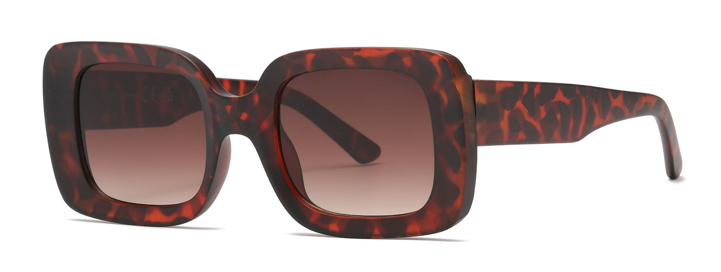 FC 5813 - Rectangular Plastic Sunglasses