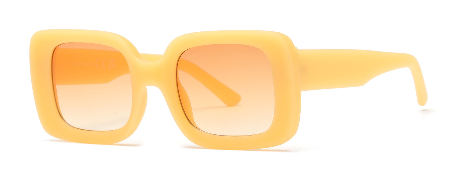 FC 5813 - Rectangular Plastic Sunglasses