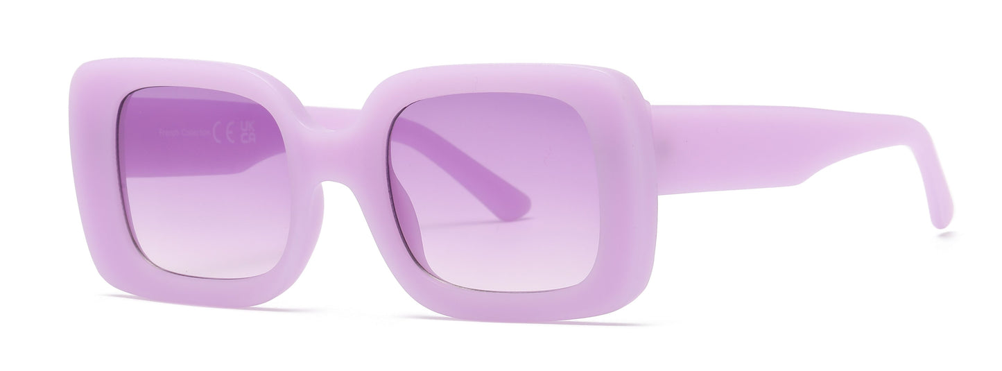 FC 5813 - Rectangular Plastic Sunglasses