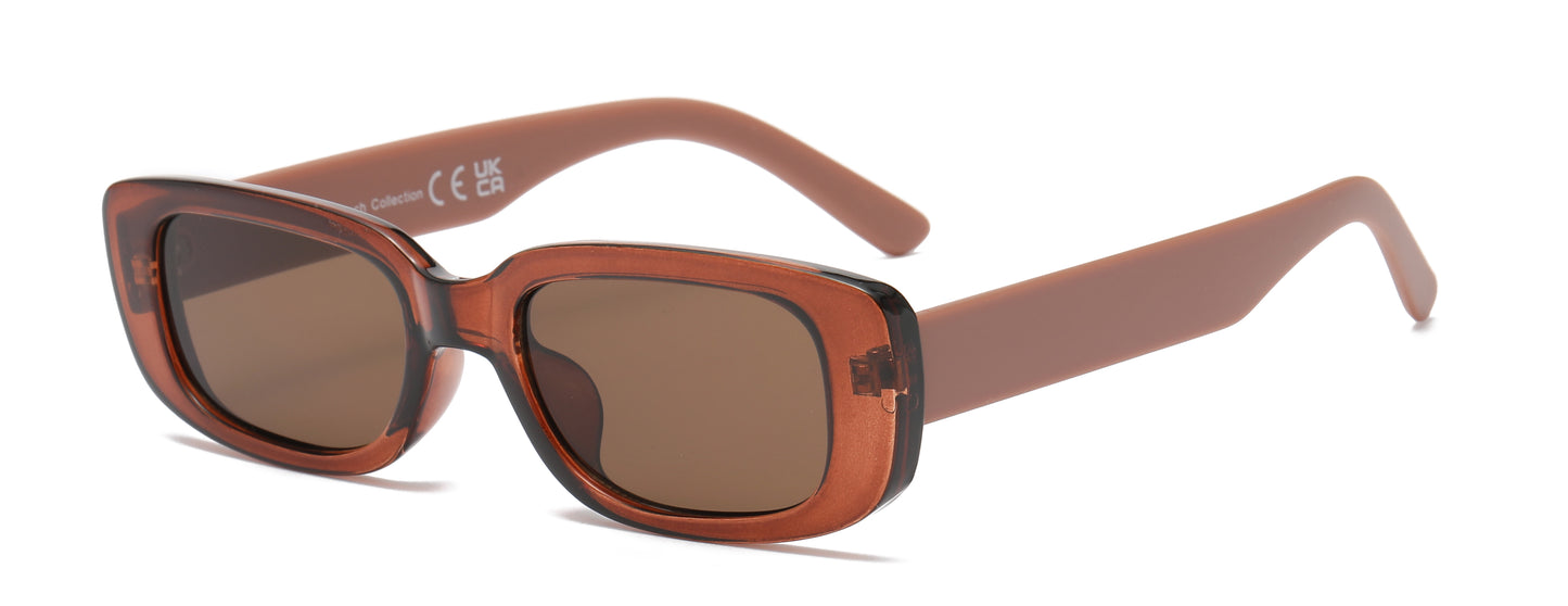 FC 5814 - Rectangular Plastic Sunglasses