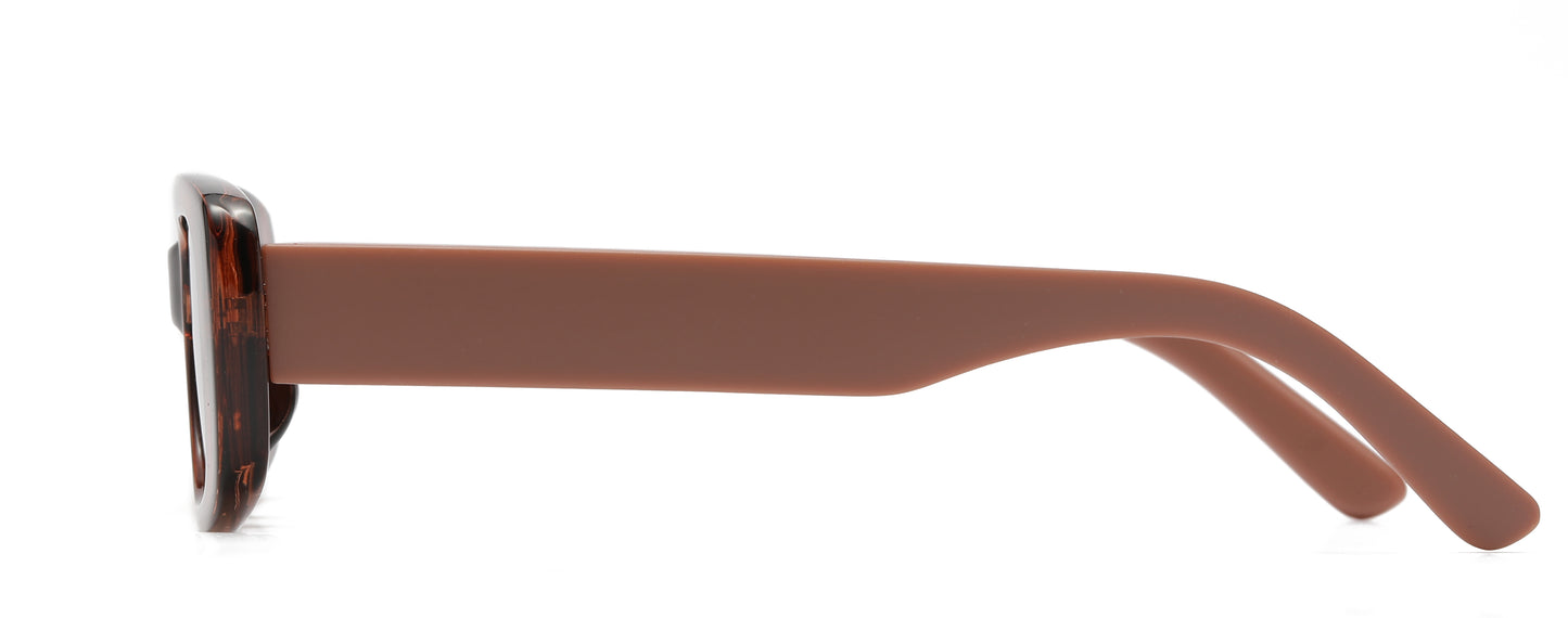 FC 5814 - Rectangular Plastic Sunglasses