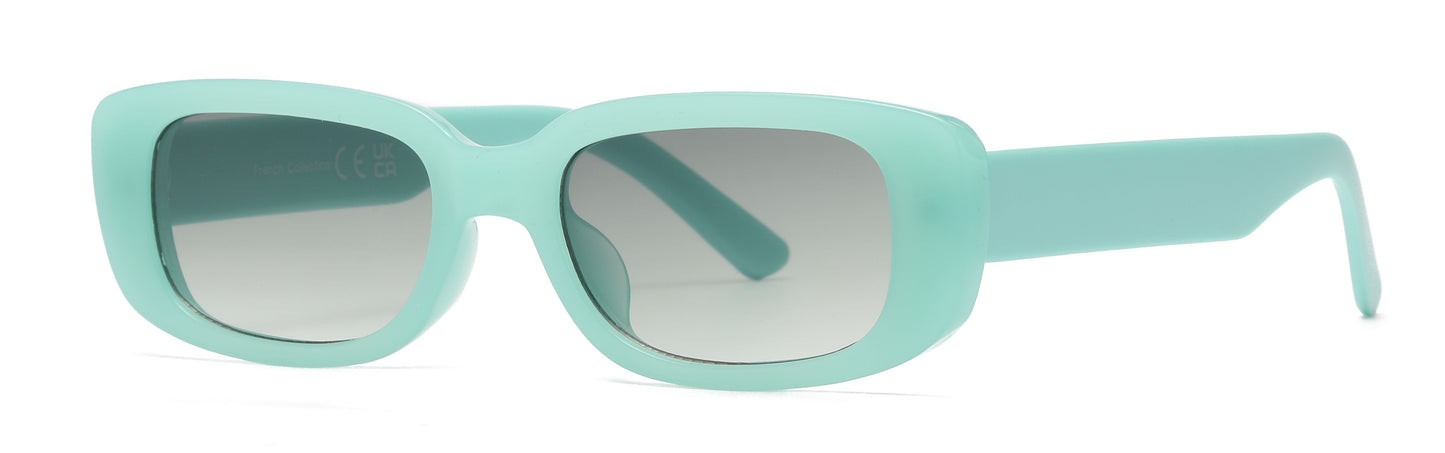 FC 5814 - Rectangular Plastic Sunglasses
