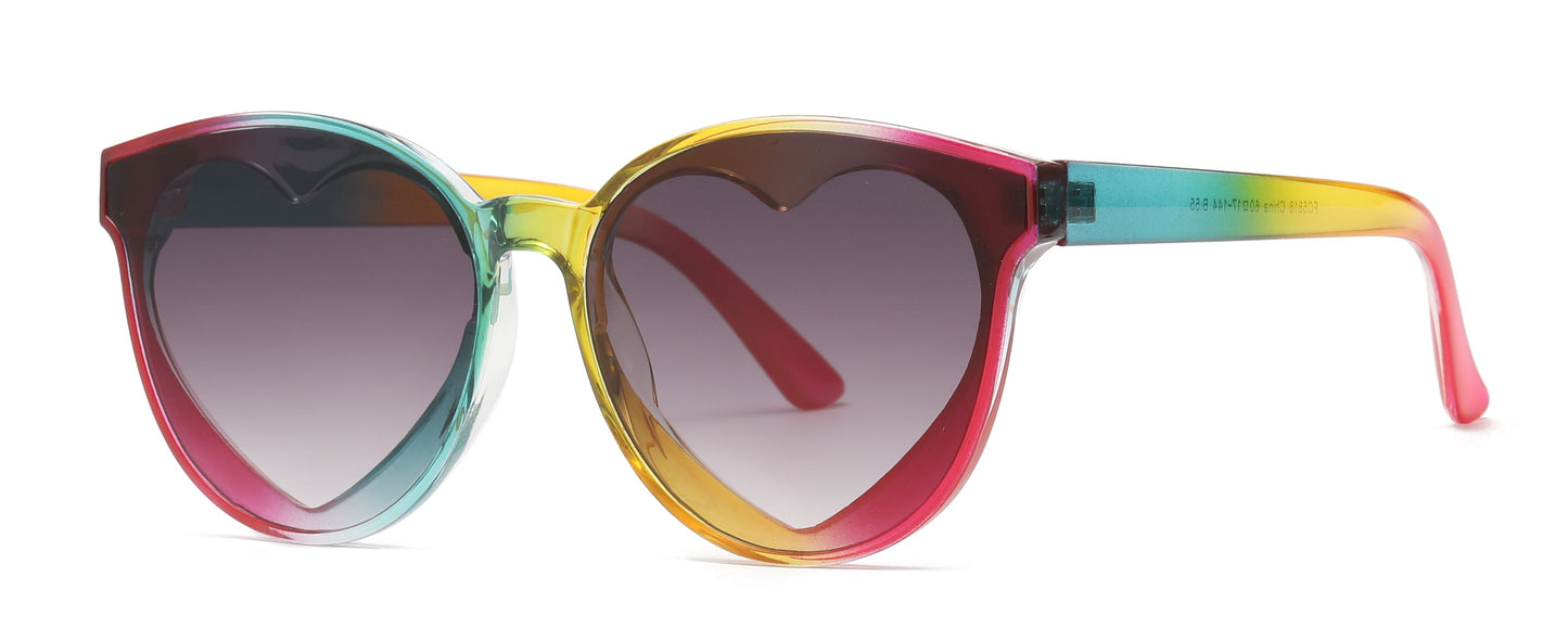FC 5818 - Heart Plastic Sunglasses