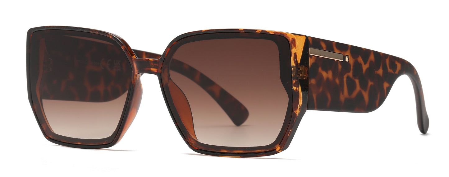 FC 5819 - Square Butterfly Plastic Sunglasses