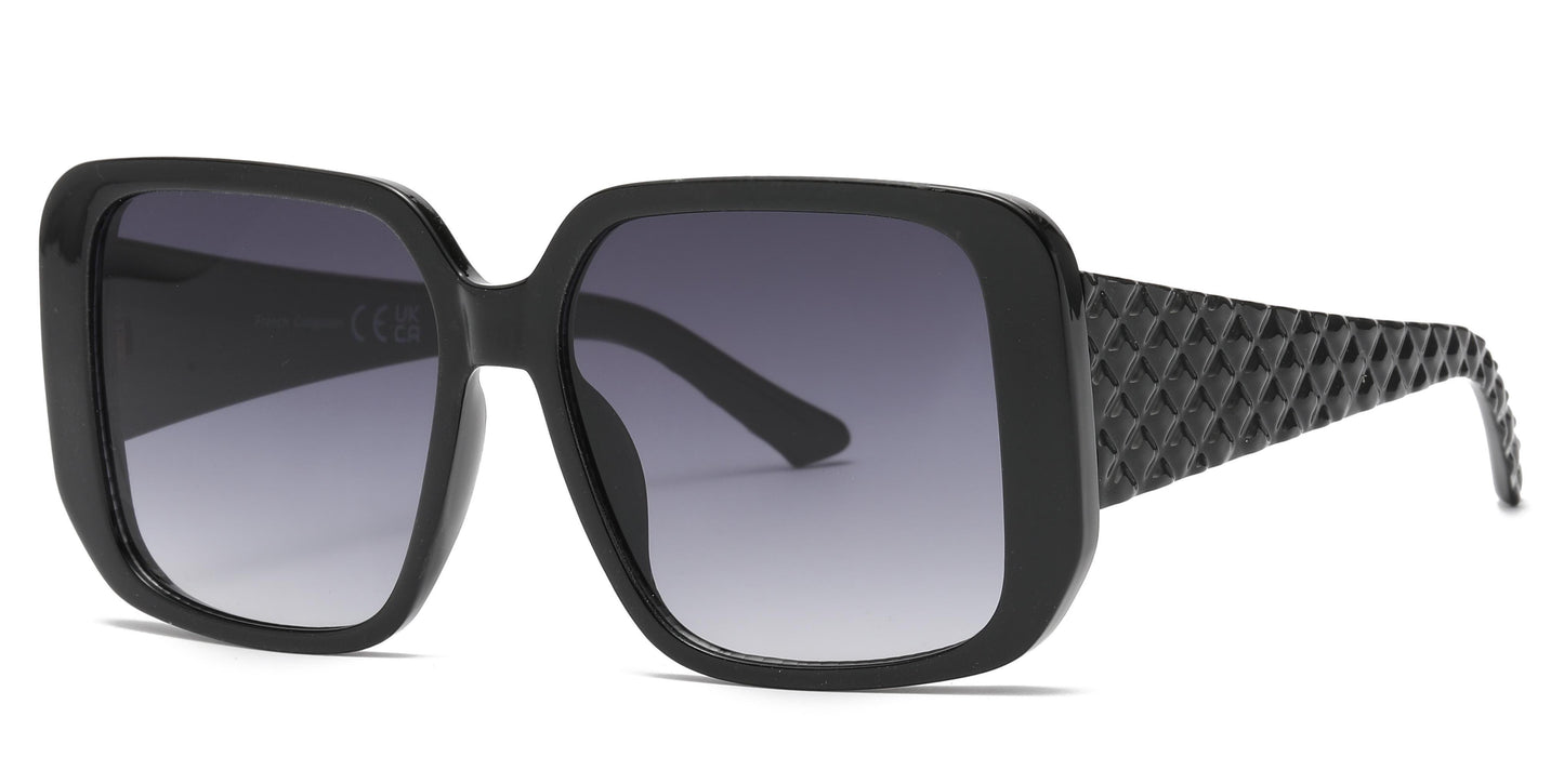 FC 5824 - Large Plastic Women Butterfly Sunglasses