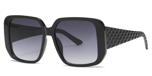 FC 5824 - Large Plastic Women Butterfly Sunglasses