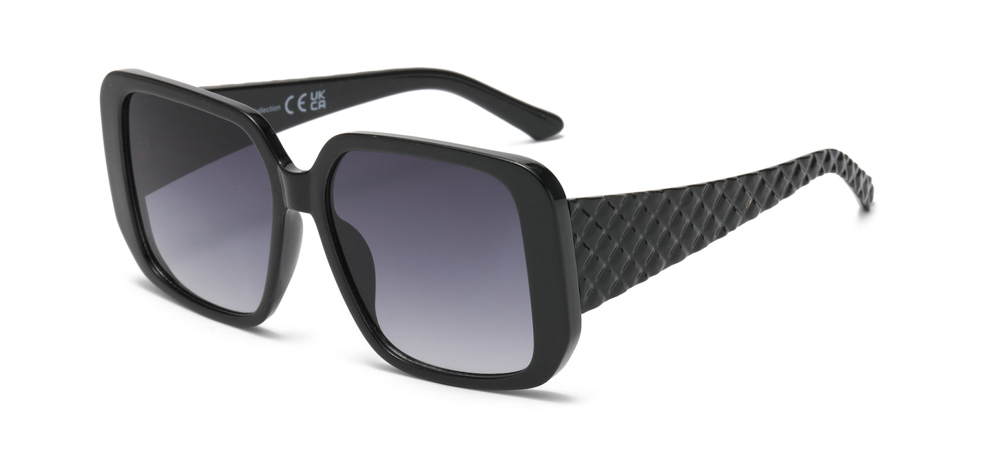 FC 5824 - Large Plastic Women Butterfly Sunglasses