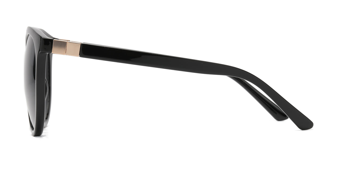 FC 5829 - Round Horn Rimmed Plastic Sunglasses