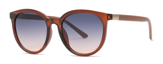 FC 5829 - Round Horn Rimmed Plastic Sunglasses