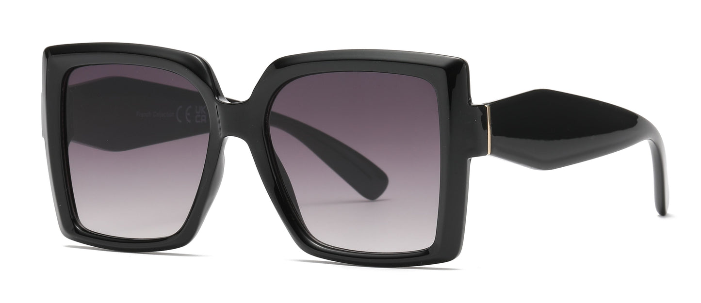 FC 5830 - Plastic Square Butterfly Sunglasses