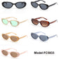 FC 5833 - Round Small Cat Eye Plastic Sunglasses