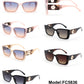FC 5836 - Rectangular Women Plastic Sunglasses