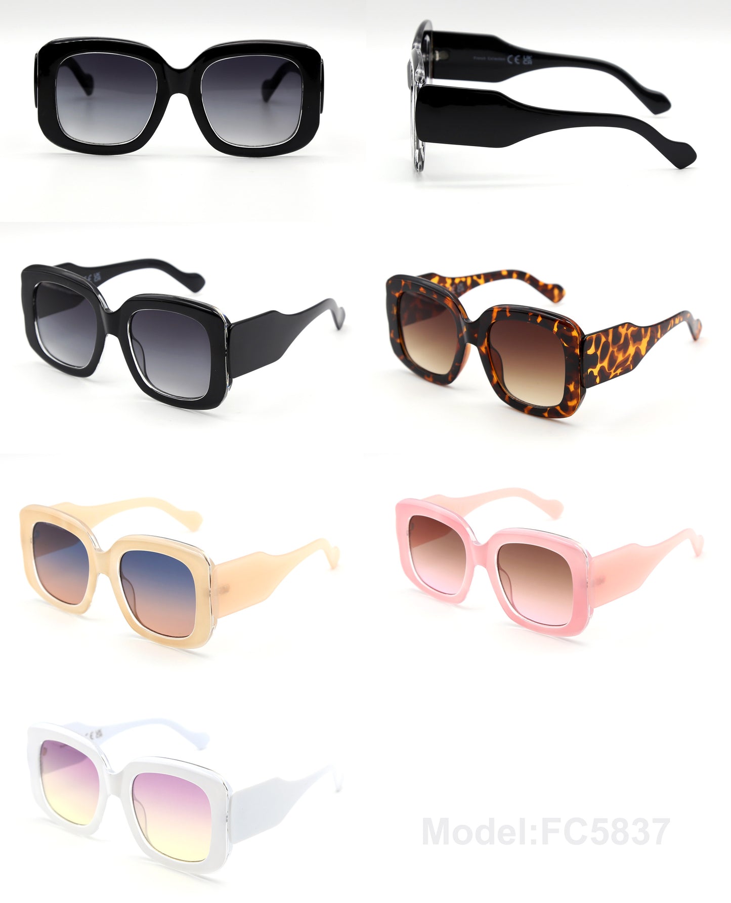 FC 5837 - Classic Butterfly Plastic Sunglasses