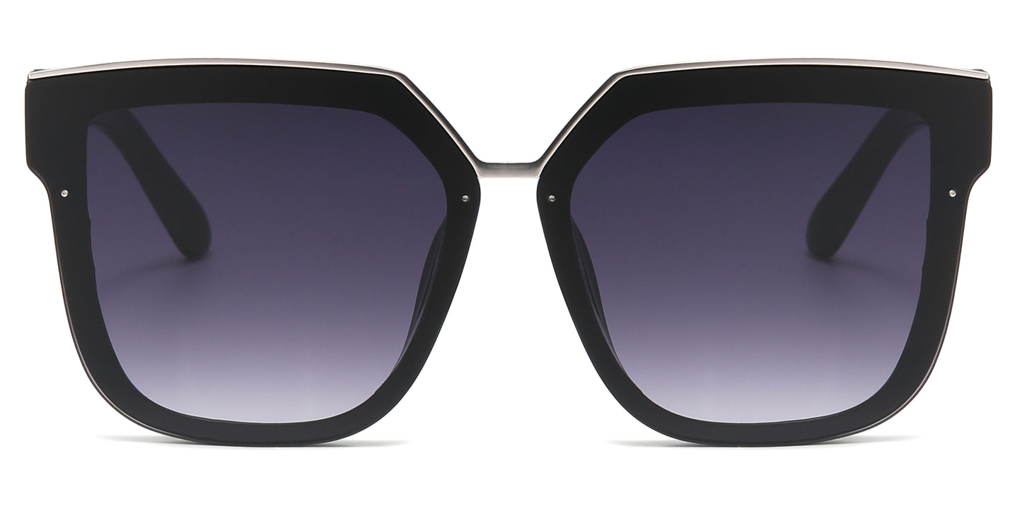 FC 5842 - Fashion Square Women Plastic Sunglasses