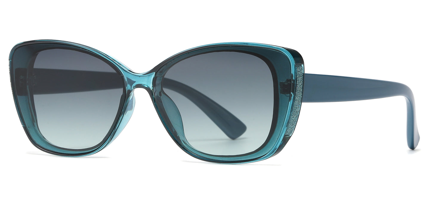 FC 5844 - Cat Eye Glitter Women Plastic Sunglasses