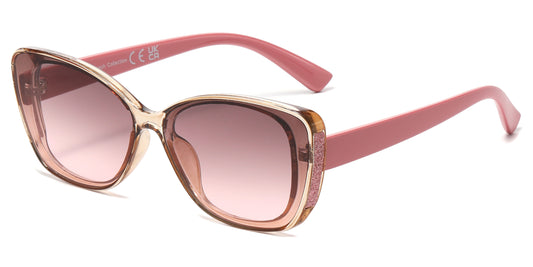 FC 5844 - Cat Eye Glitter Women Plastic Sunglasses