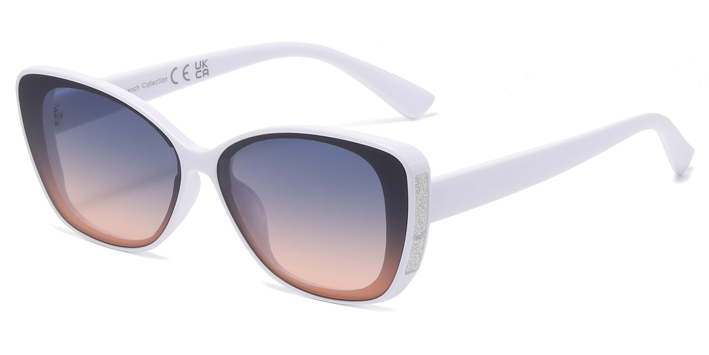 FC 5844 - Cat Eye Glitter Women Plastic Sunglasses