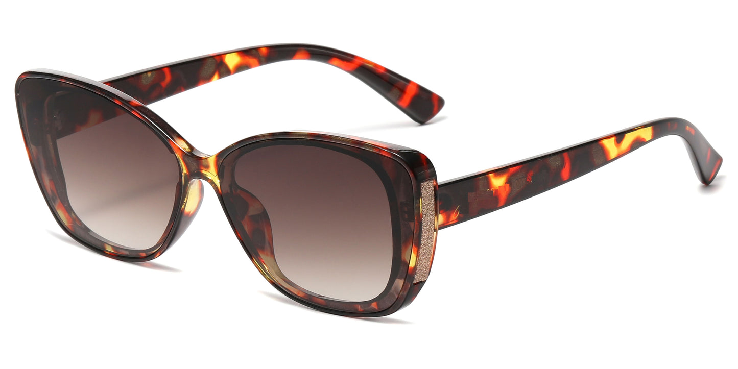FC 5844 - Cat Eye Glitter Women Plastic Sunglasses