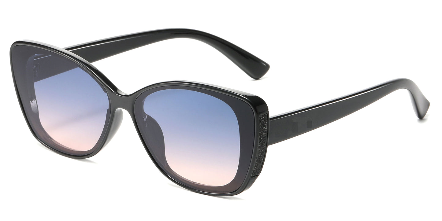 FC 5844 - Cat Eye Glitter Women Plastic Sunglasses