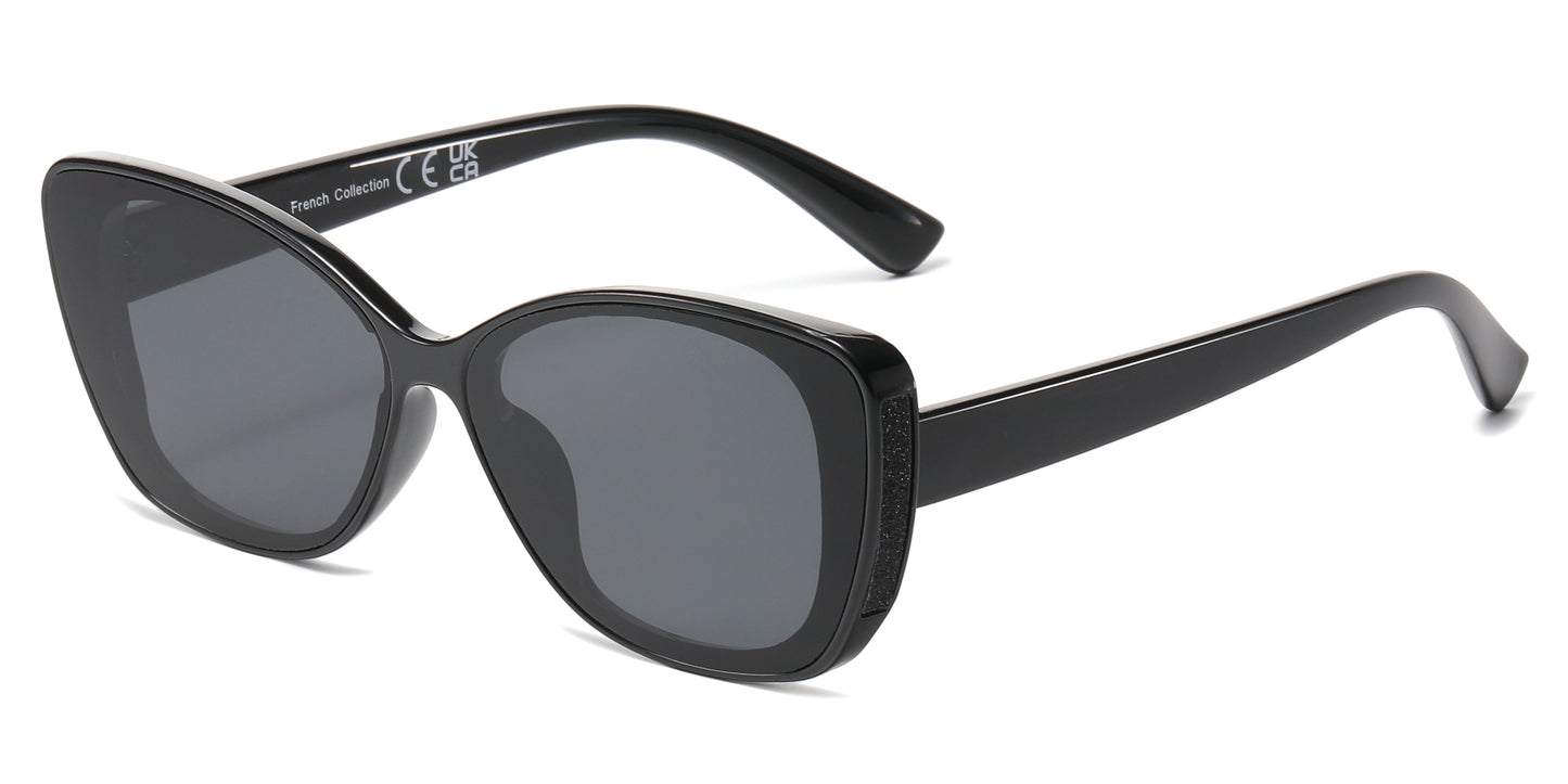 FC 5844 - Cat Eye Glitter Women Plastic Sunglasses