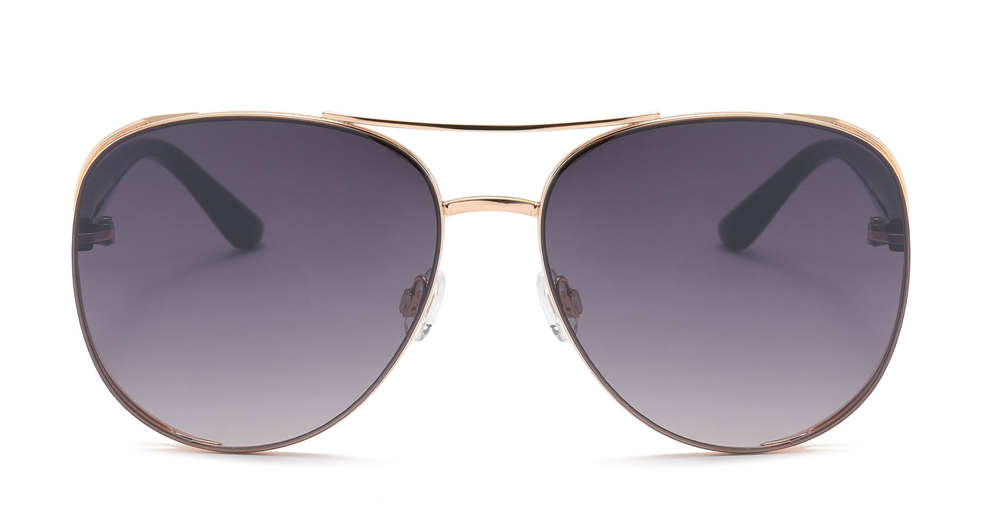 FC 6574 - Oval Women Metal Sunglasses