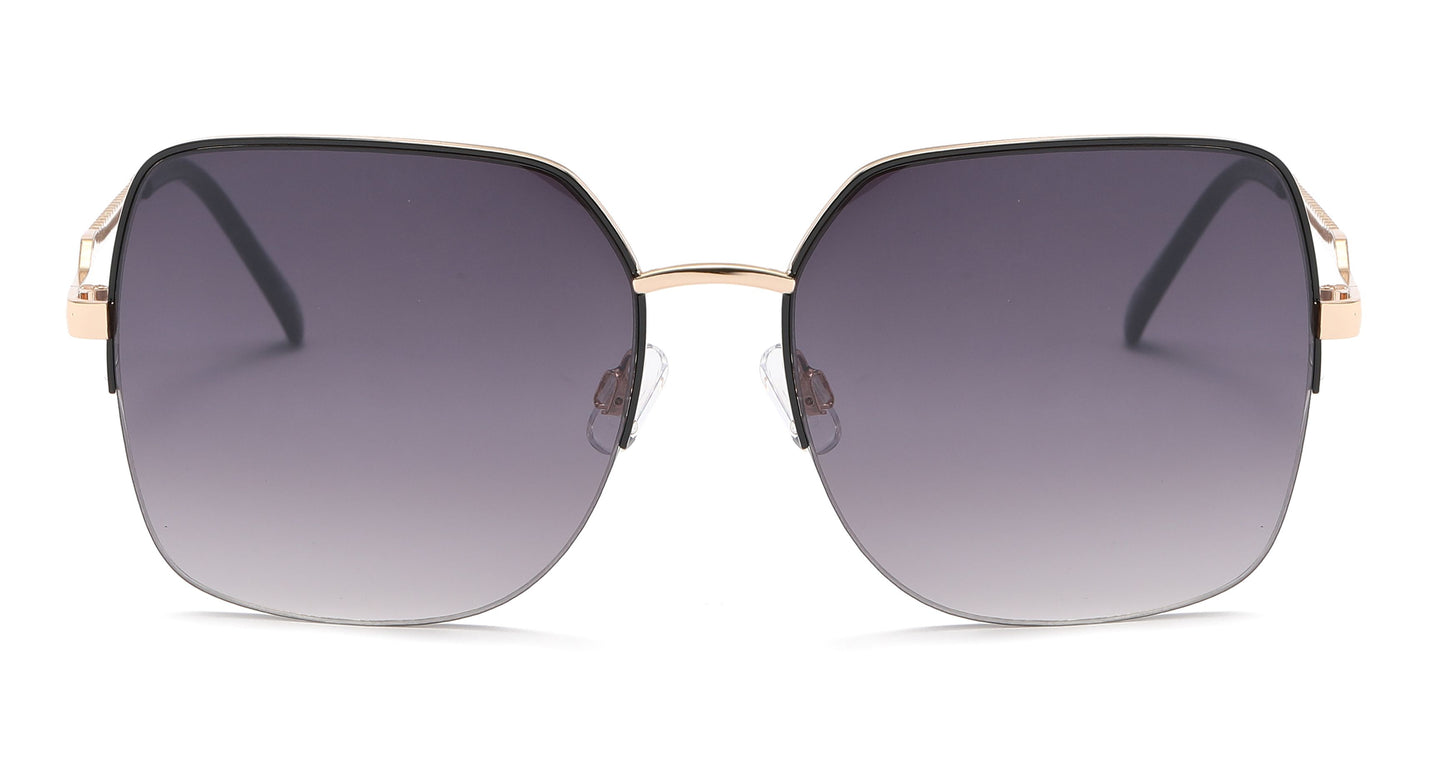 FC 6580 - Fashion Metal Semi-rimless sunglasses