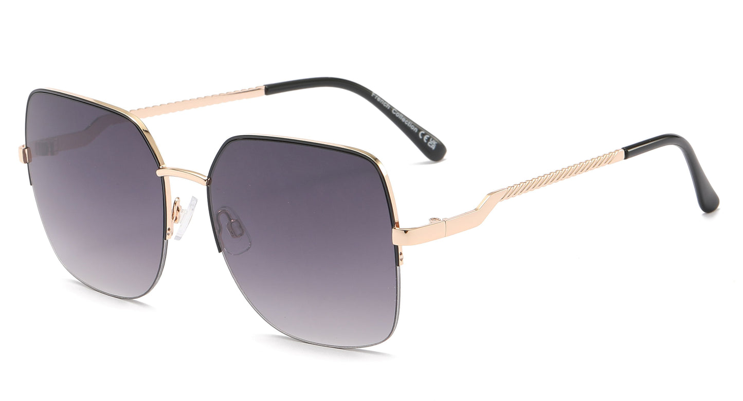FC 6580 - Fashion Metal Semi-rimless sunglasses