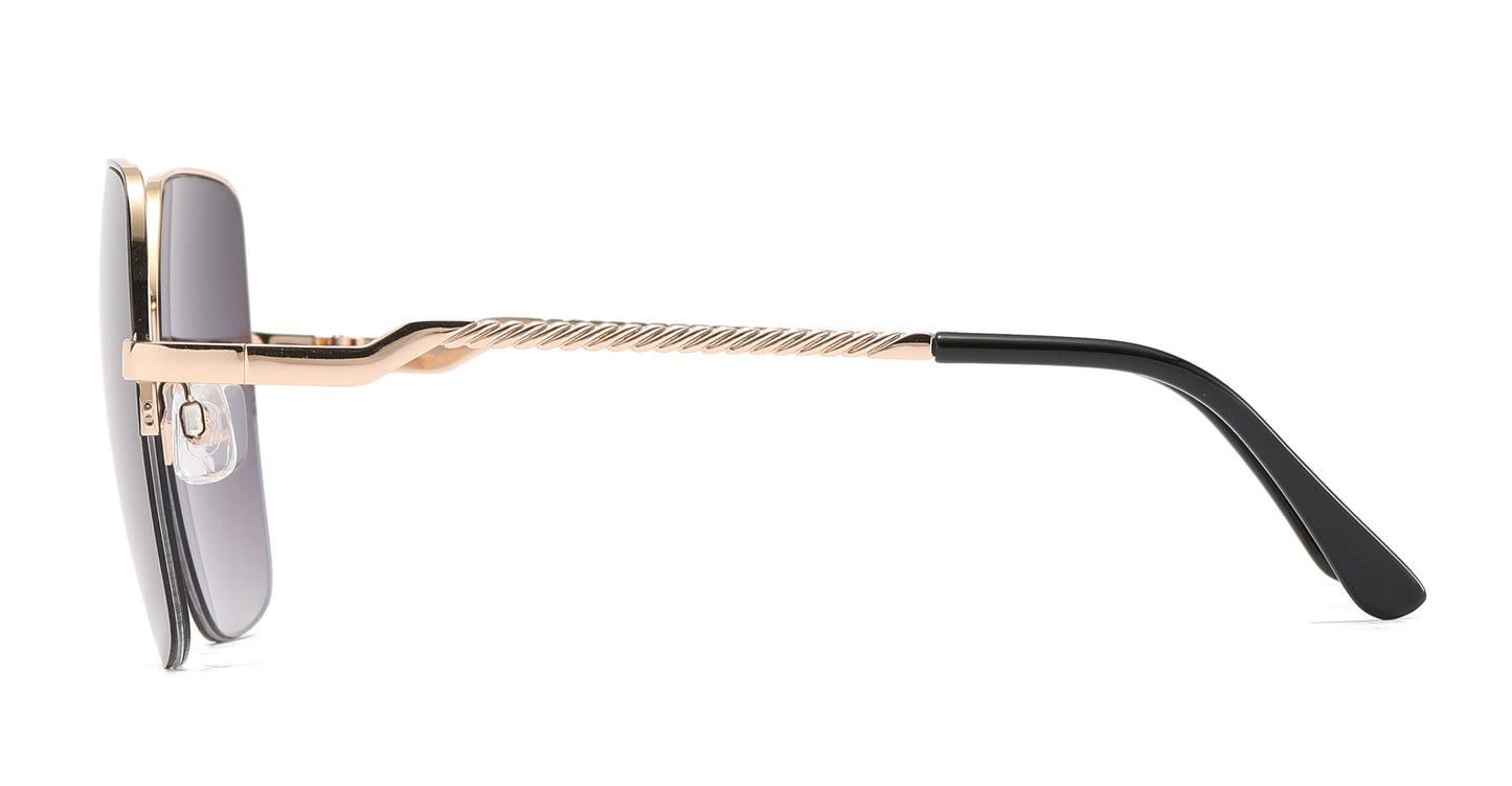 FC 6580 - Fashion Metal Semi-rimless sunglasses