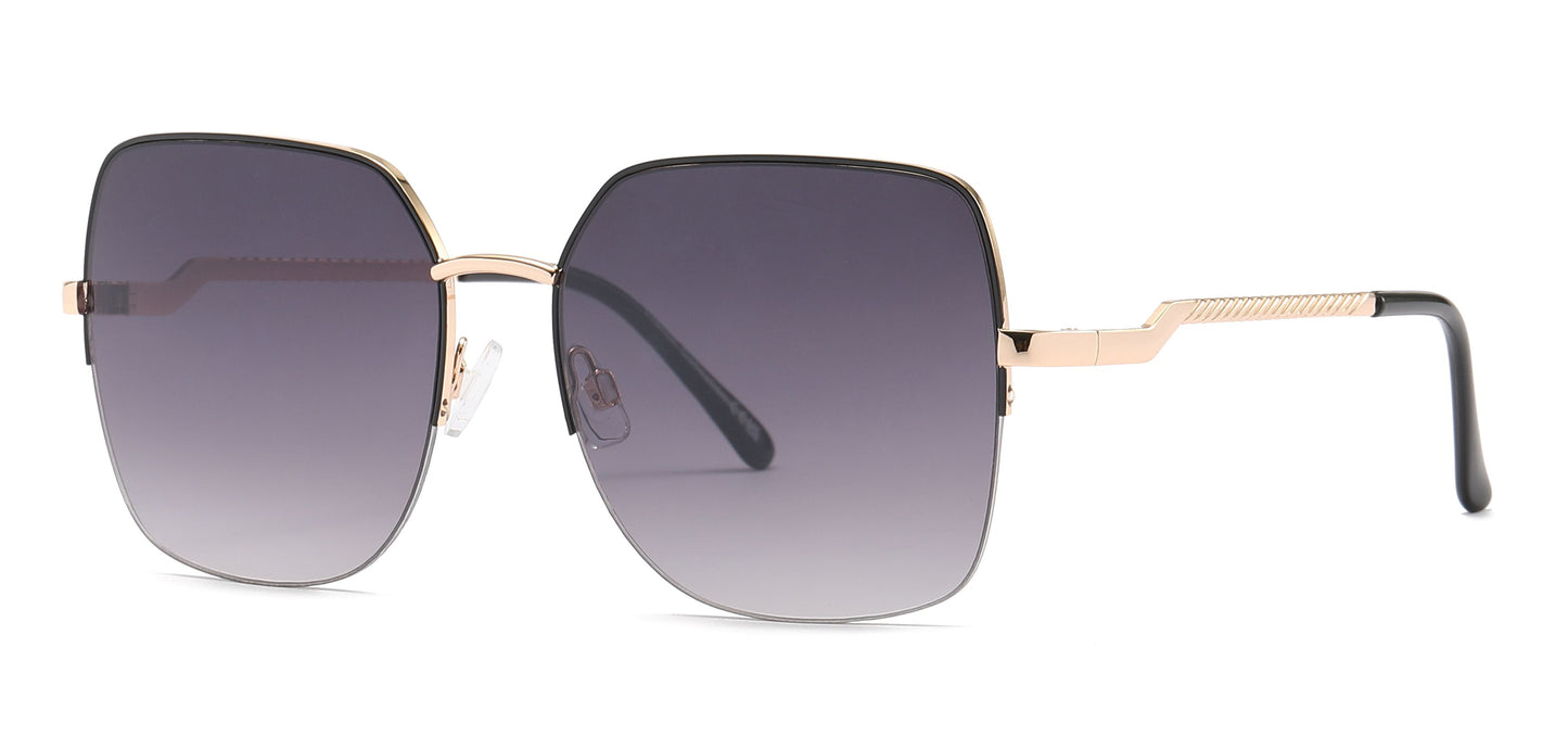 FC 6580 - Fashion Metal Semi-rimless sunglasses