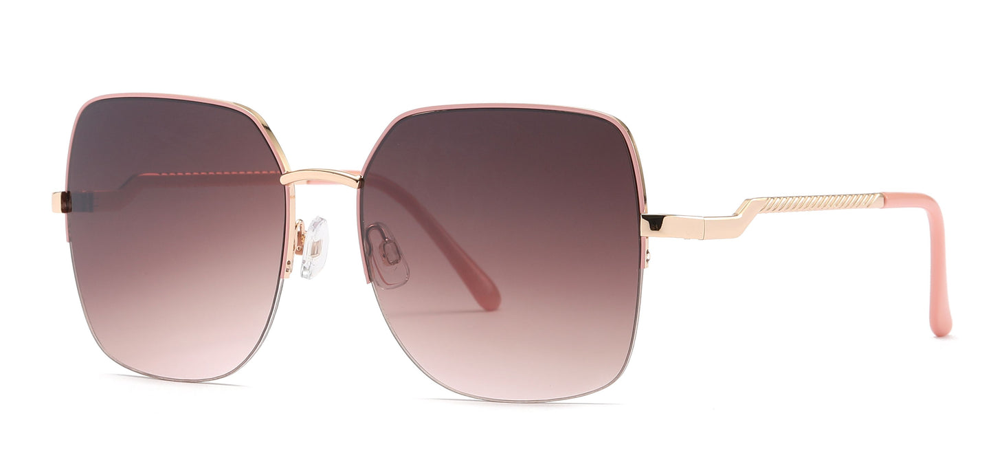 FC 6580 - Fashion Metal Semi-rimless sunglasses