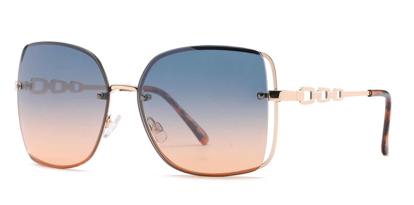 FC 6581 - Fashion Metal Butterfly Sunglasses