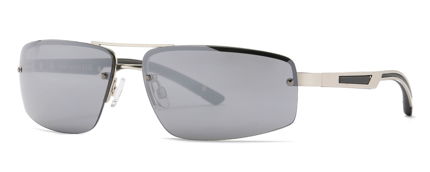 FC 6588 - Men Half Rim Rectangular Sport Metal Sunglasses