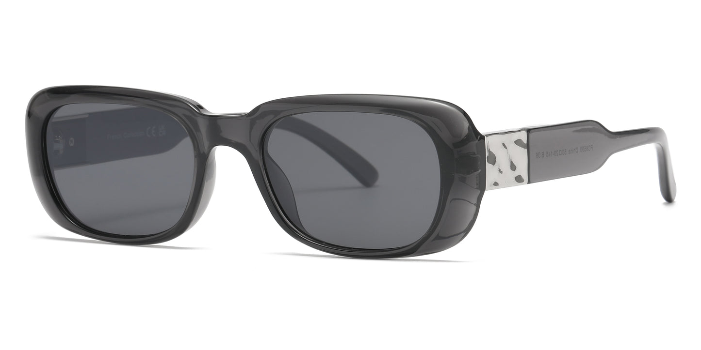 FC 6590 - Small Square Women Fashion Plastic Sunglasses