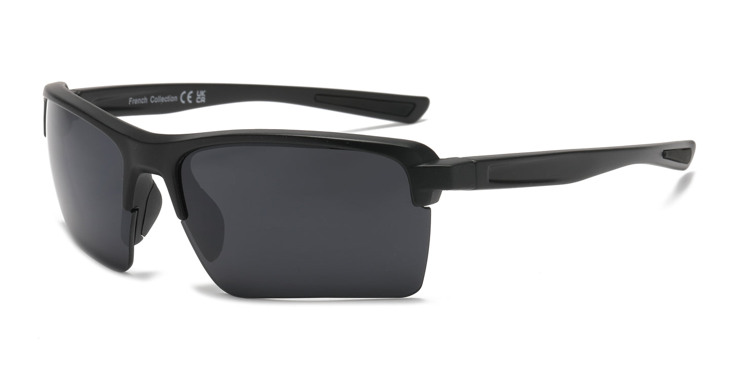 FC 6592 - Semi Rimless Sport Men Plastic Sunglasses
