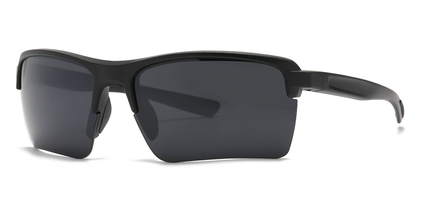 FC 6592 - Semi Rimless Sport Men Plastic Sunglasses