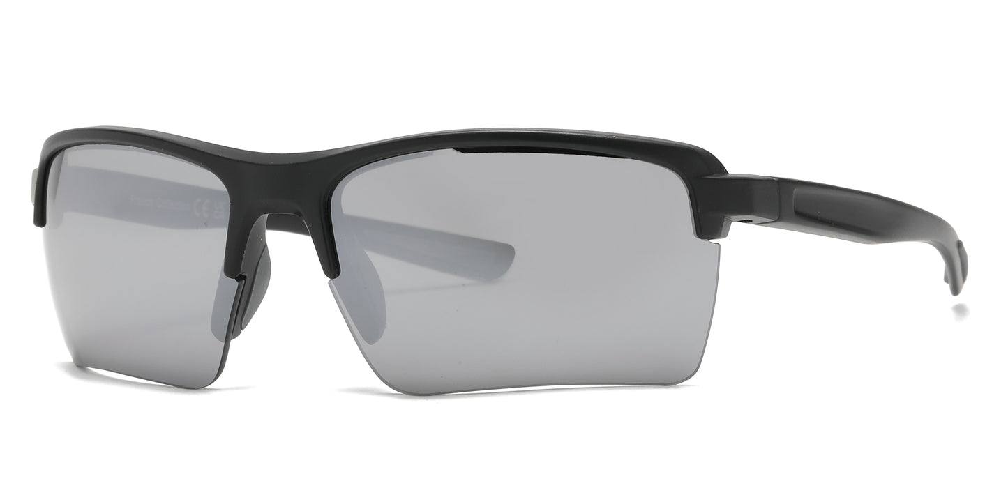 FC 6592 - Semi Rimless Sport Men Plastic Sunglasses
