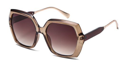 FC 6610 - Fashion Square Women Plastic Sunglasses