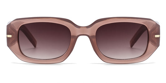 FC 6611 - Rectangular Plastic Sunglasses