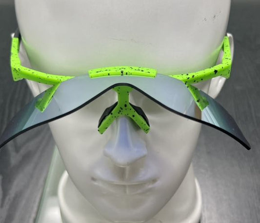 PL 5229 - Polarized Sports Shield Flip Up Lens Plastic Sunglasses