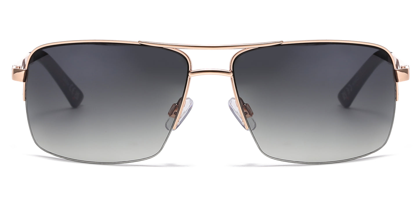 OX 2848 - Men's Metal Rectangular Sunglasses